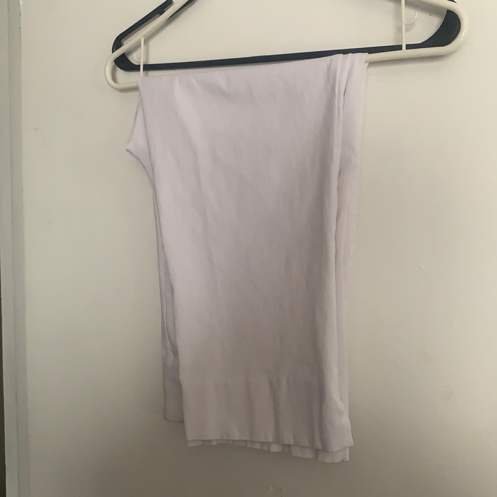 White pull up capris